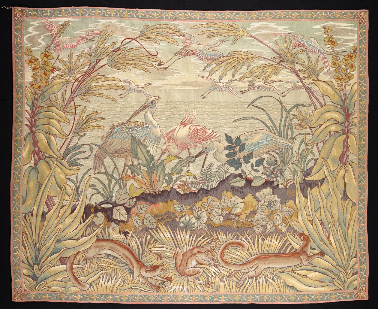 Landschaft mit Reihern von Robin Christian Andersen