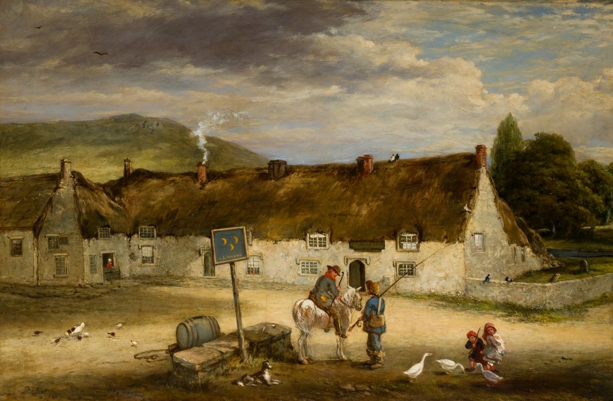 Die Drei Halbmonde, Rothbury, 1887 von Robinson Elliott