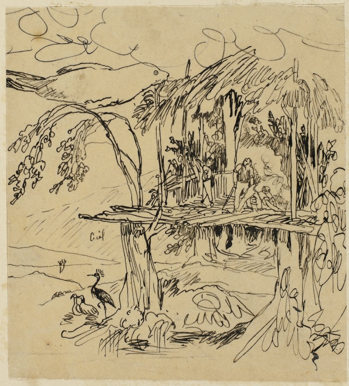Etruskisches Dorf von Rodolphe Bresdin