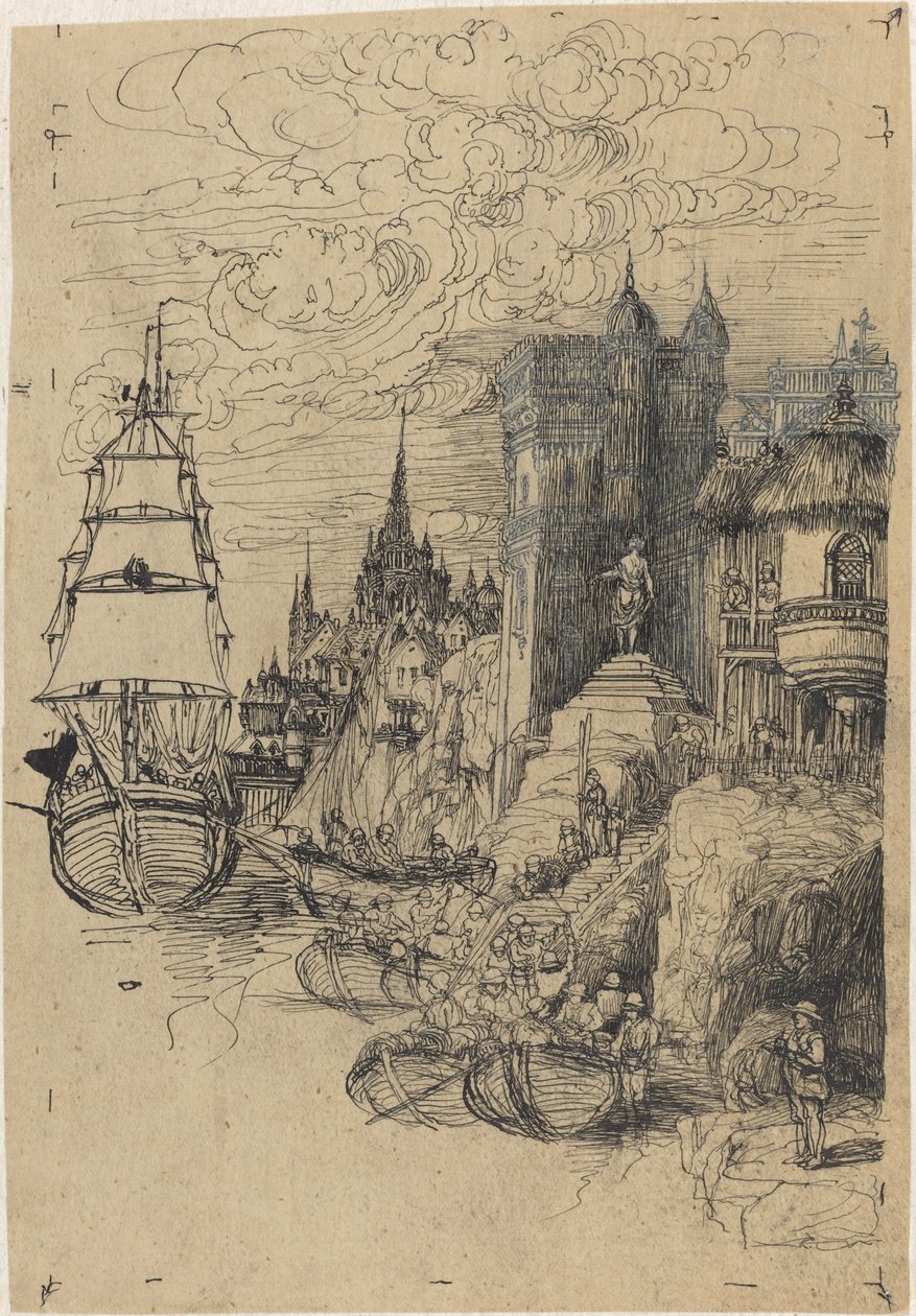 Meereslandschaft von Rodolphe Bresdin