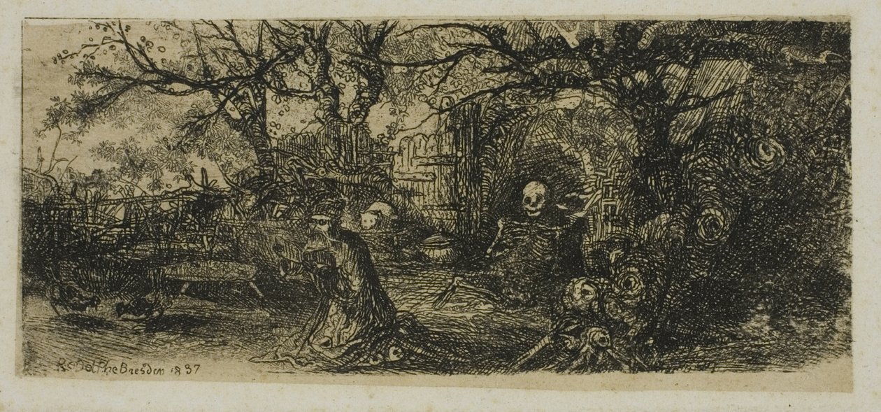 St. Antonius und der Tod von Rodolphe Bresdin