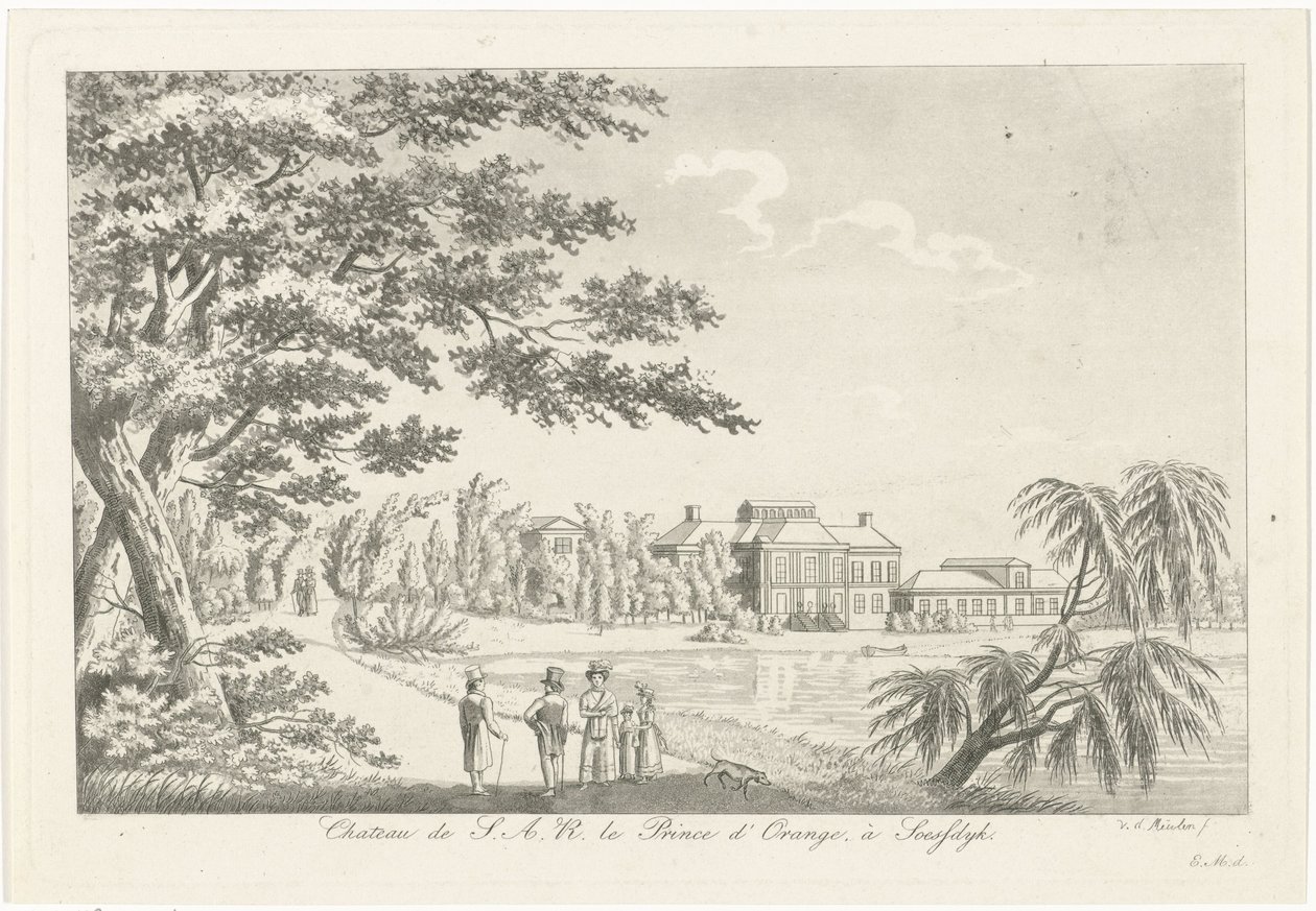 Ansicht des Palastes Soestdijk von Roelof van der Meulen