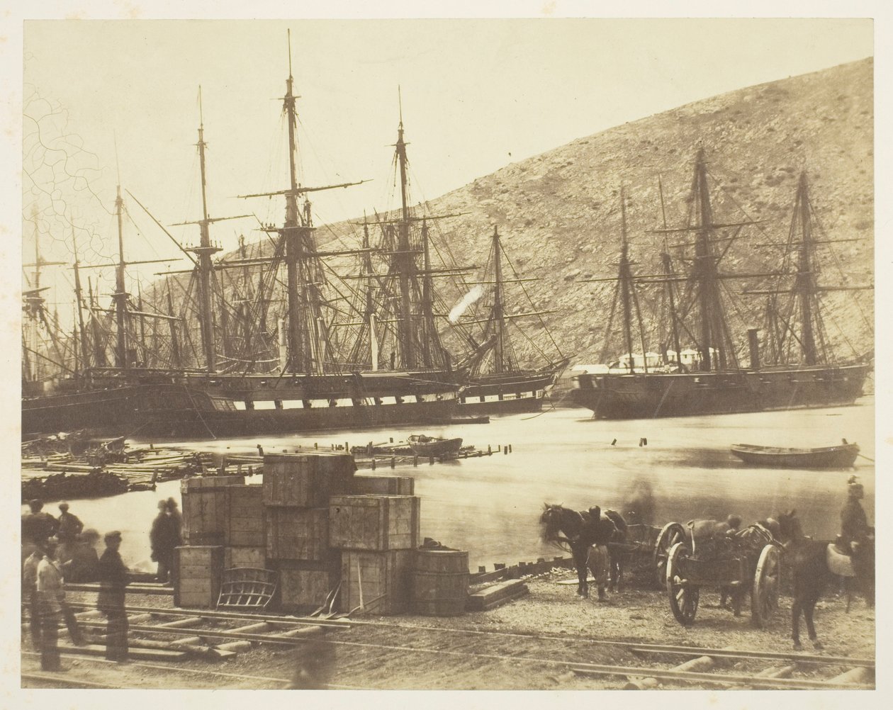 Kopf des Hafens, Balaklava von Roger Fenton