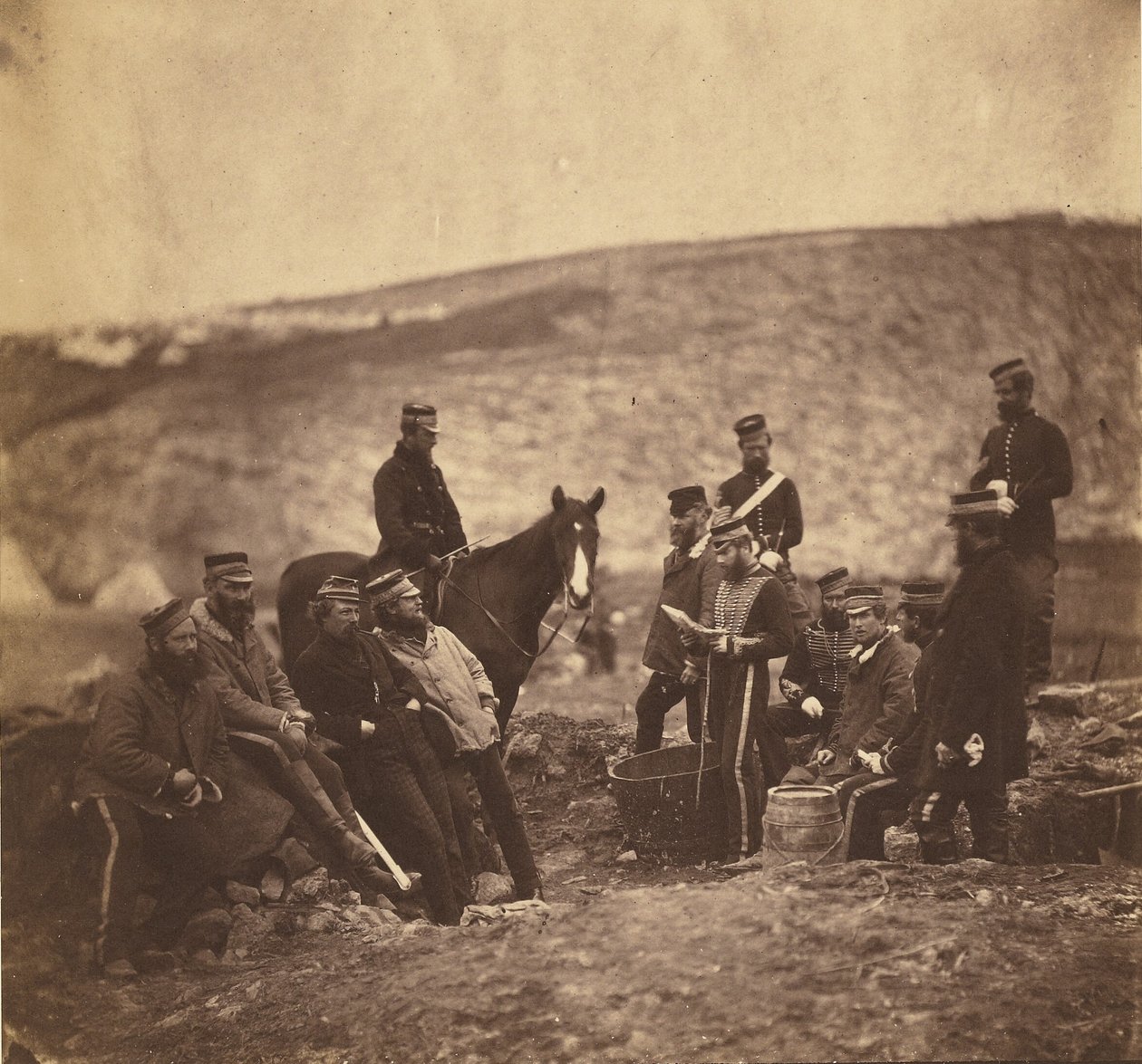 Offiziere und Männer der 8. Husaren von Roger Fenton