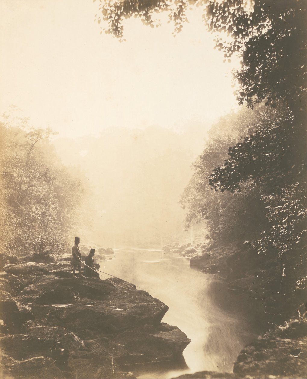 Wharfe und Pool, unterhalb des Strid von Roger Fenton