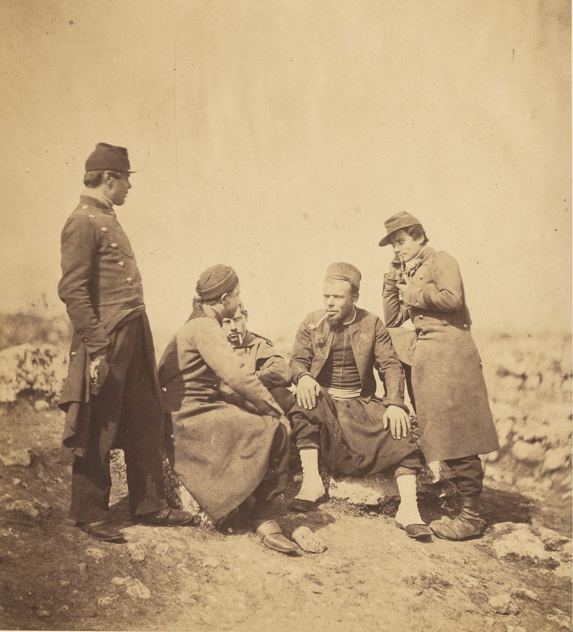 Zuaven und Soldaten der Linie von Roger Fenton