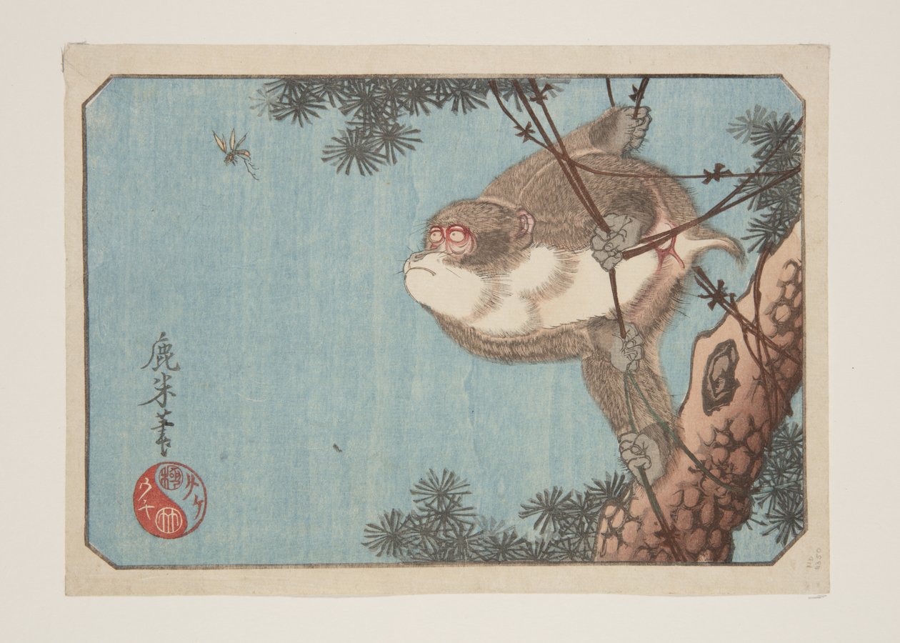 Affe und Wespe von Rokubei Rokubei