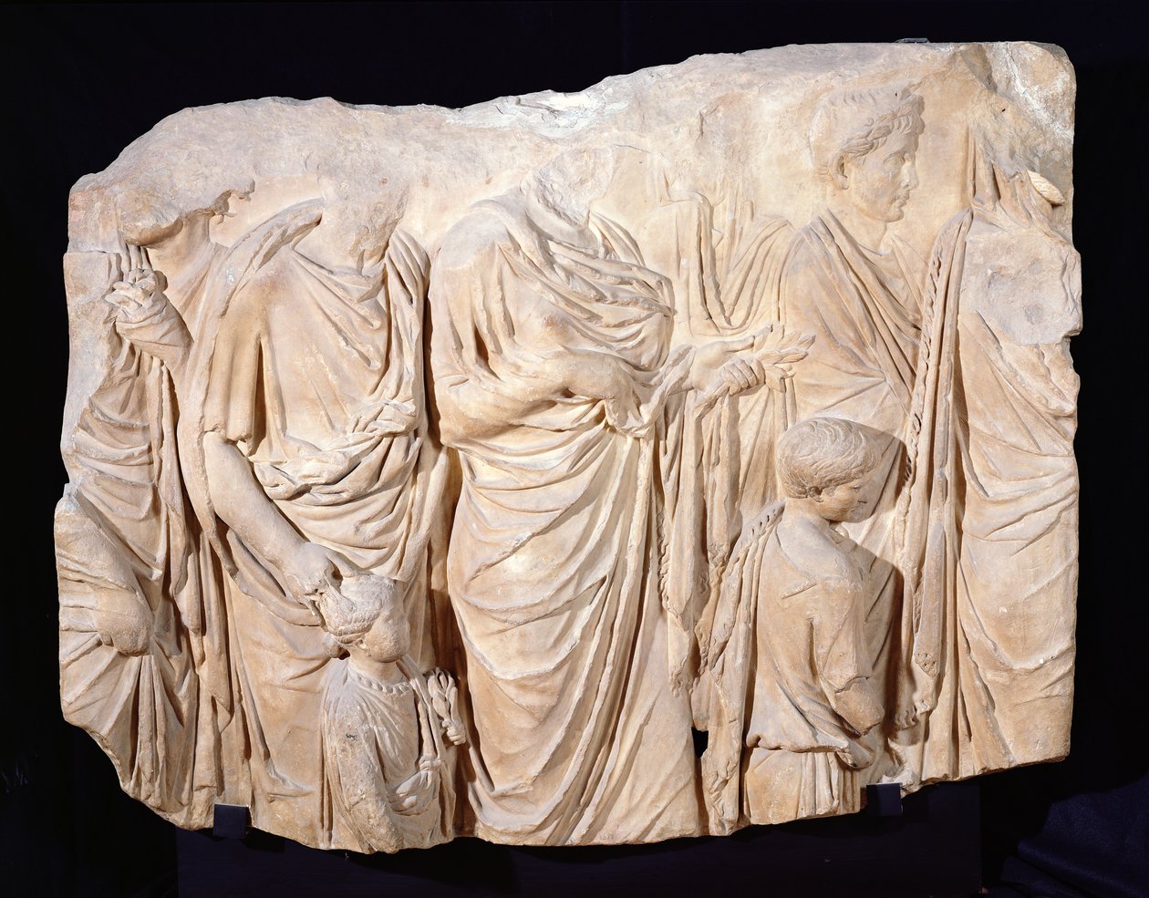 Ara Pacis Augustae, Fragment einer Prozessionsszene, 13-9 v. Chr. von Roman