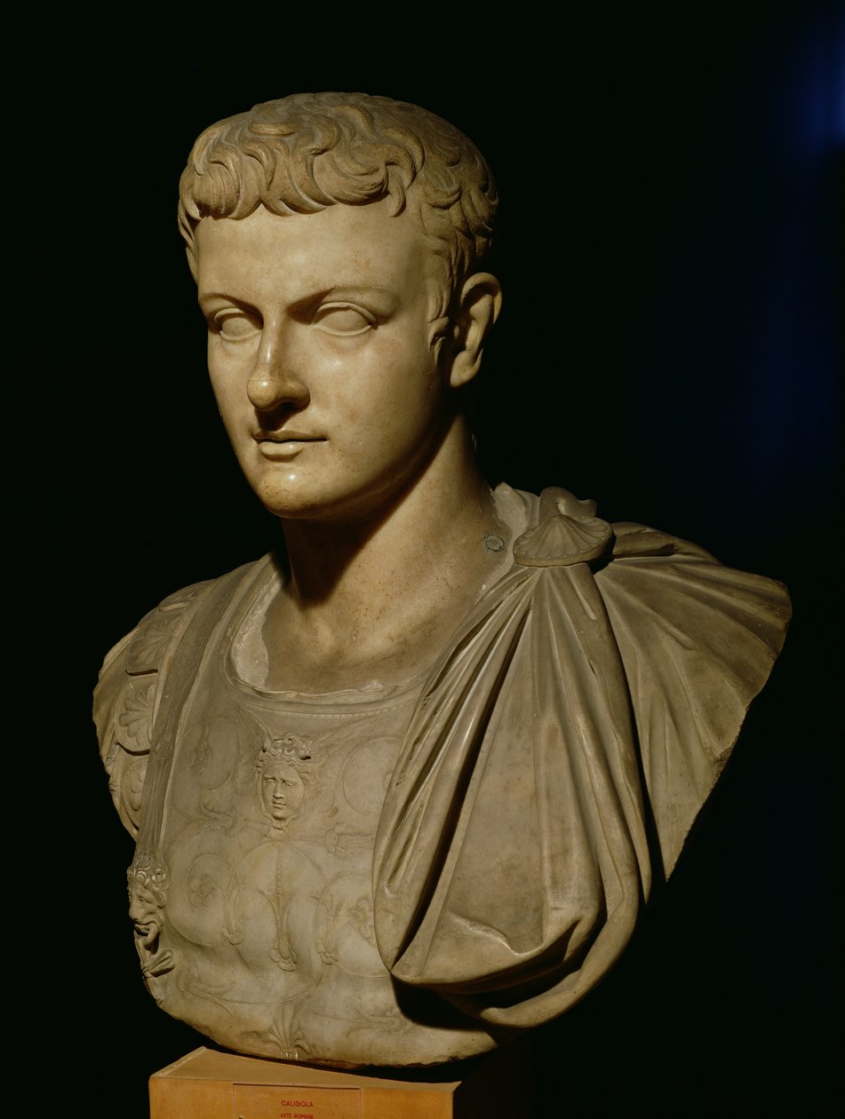 Büste des Caligula (12-41 n. Chr.) von Roman