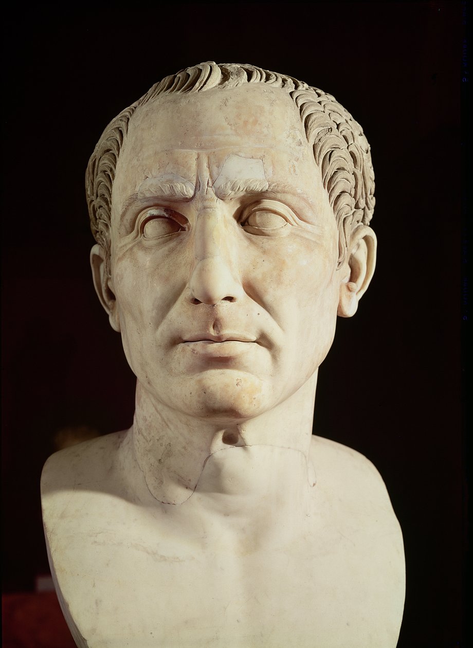 Büste von Julius Caesar (100-44 v. Chr.) (Marmor) von Roman