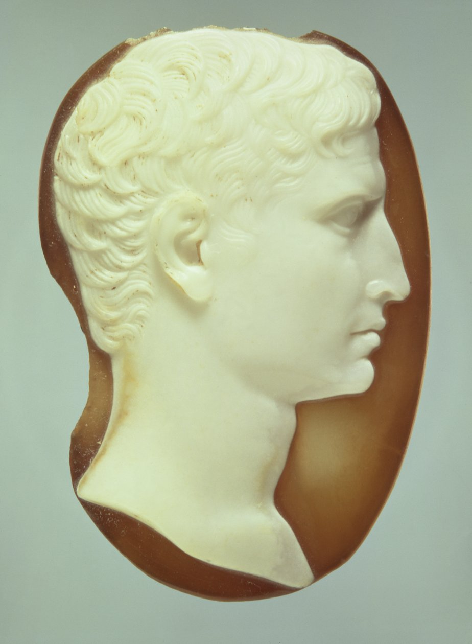 Kamee, die Kaiser Augustus darstellt von Roman
