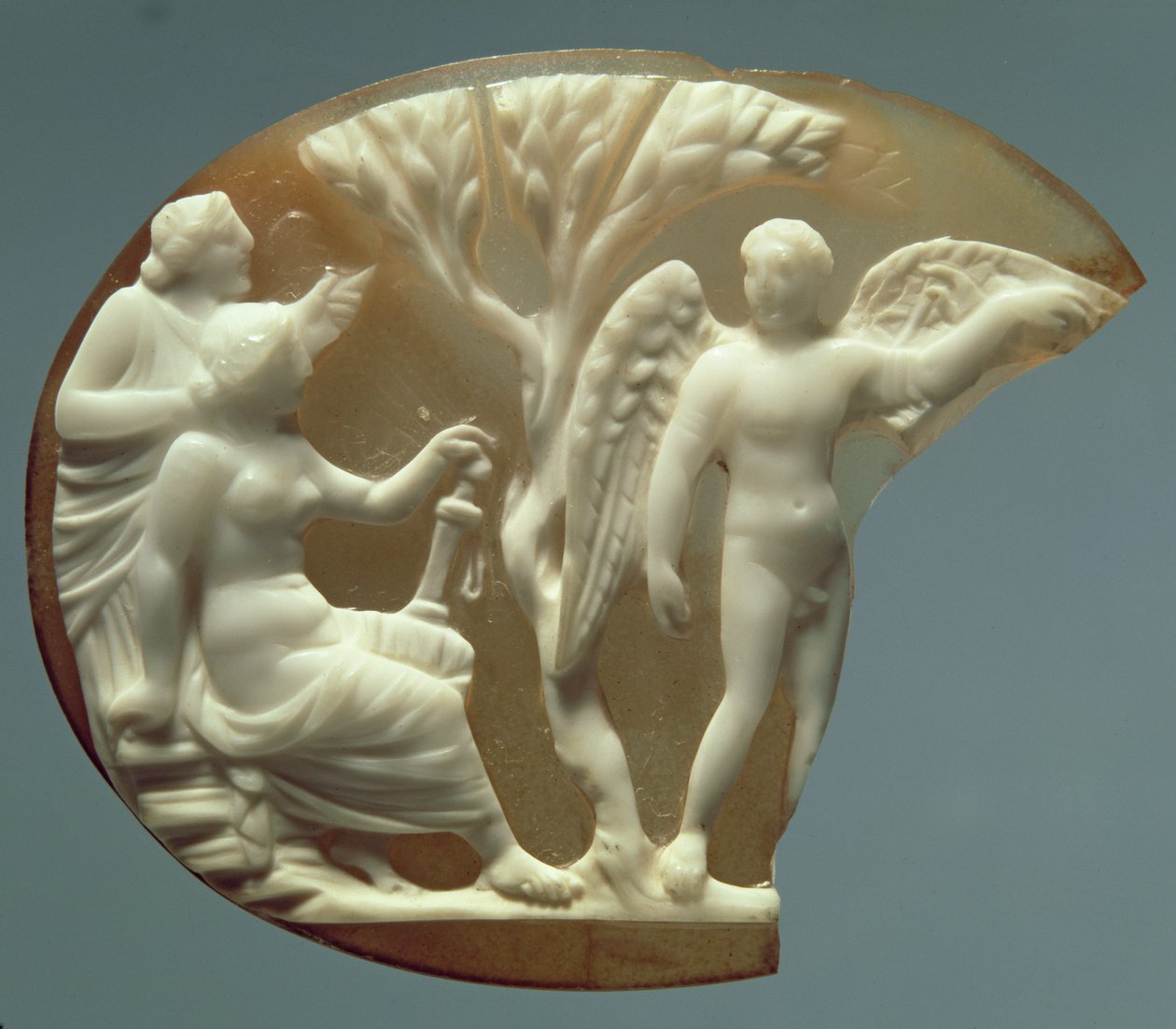 Kamee, die Ikarus und Daedalus darstellt, 27 v. Chr.-14 n. Chr. (Sardonyx) von Roman