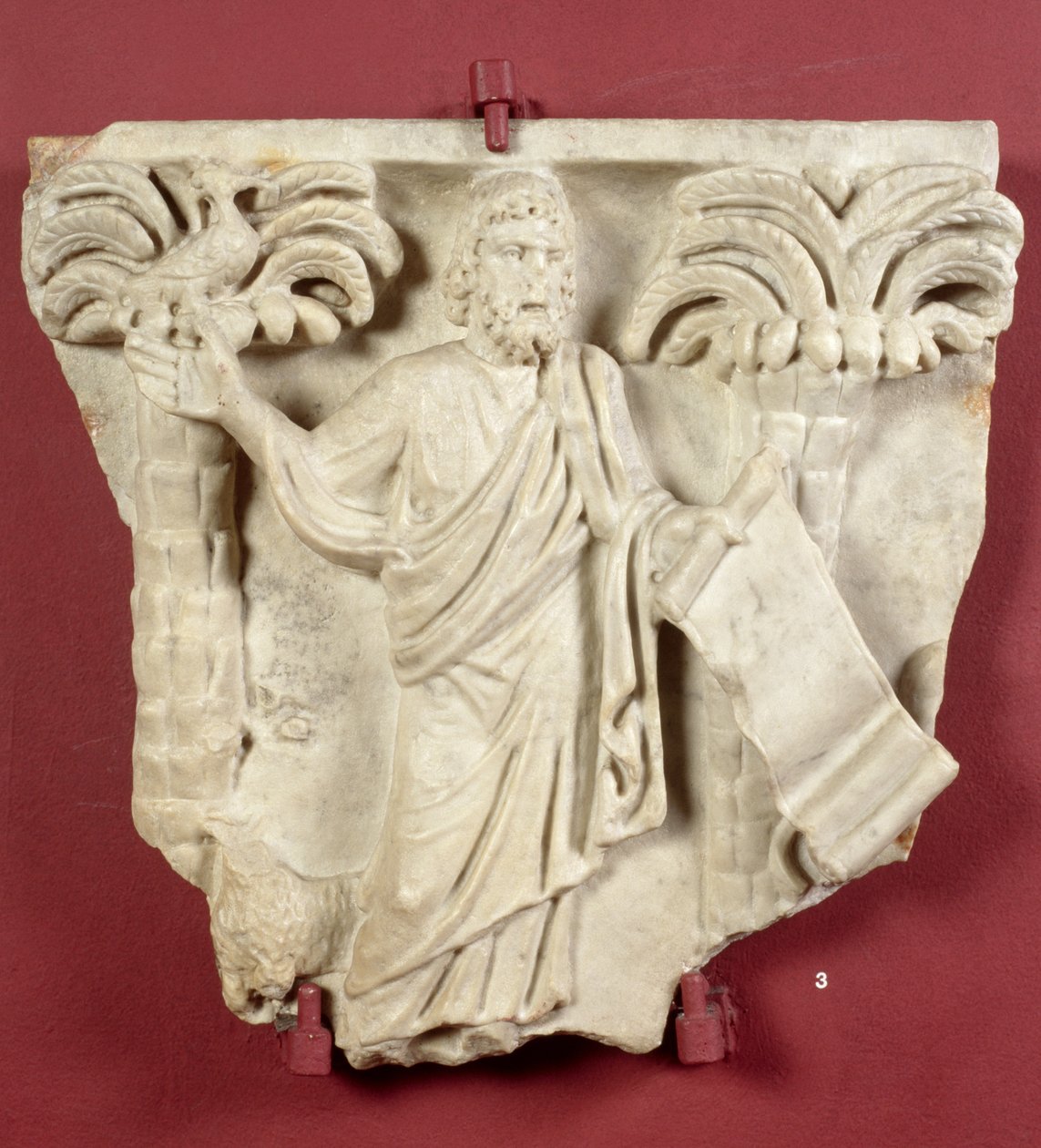 Christus als Gesetzgeber dargestellt (Marmor) von Roman