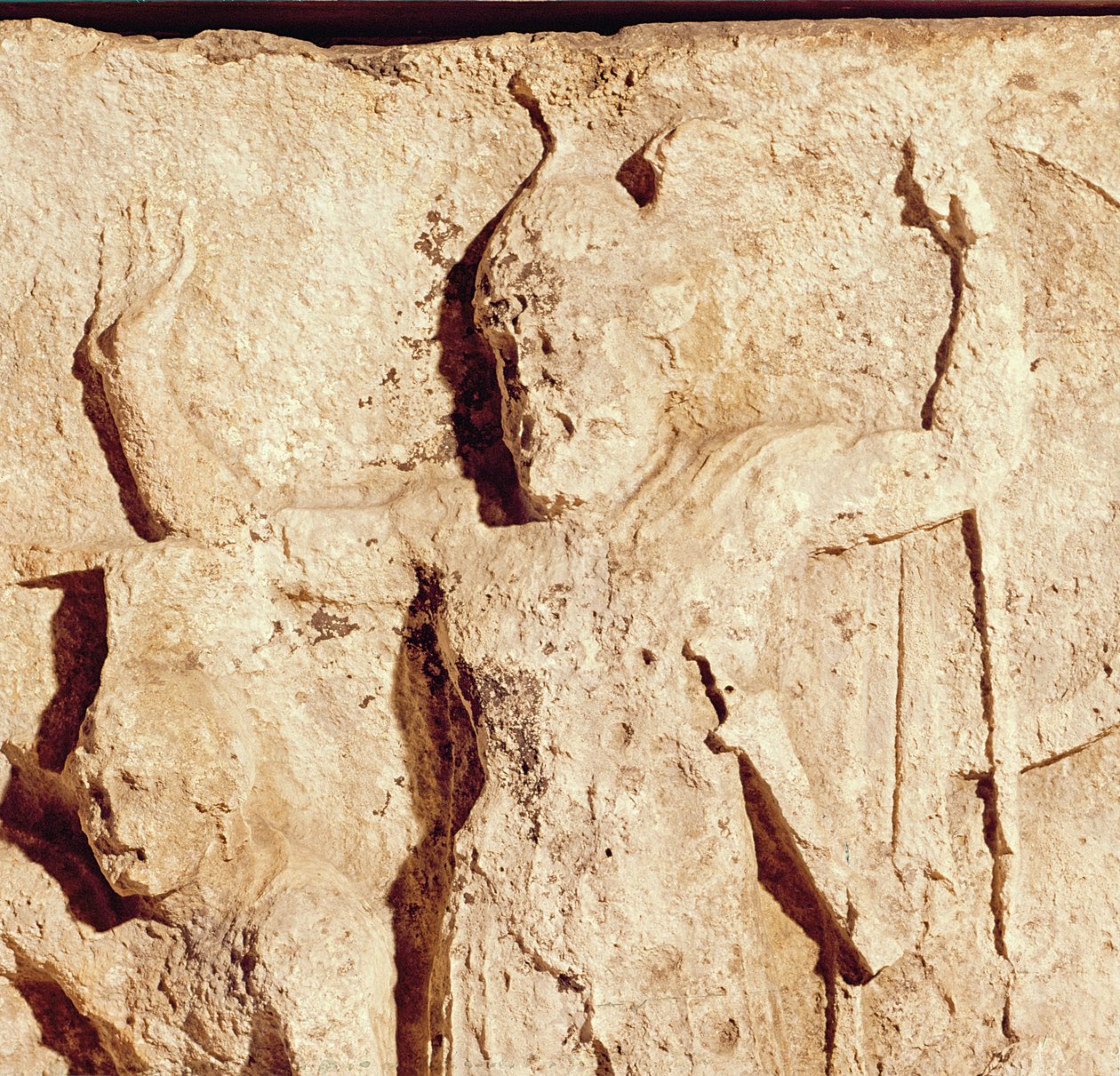 Fries, der einen griechischen General bei der Belagerung von Troja darstellt (Detail) von Roman