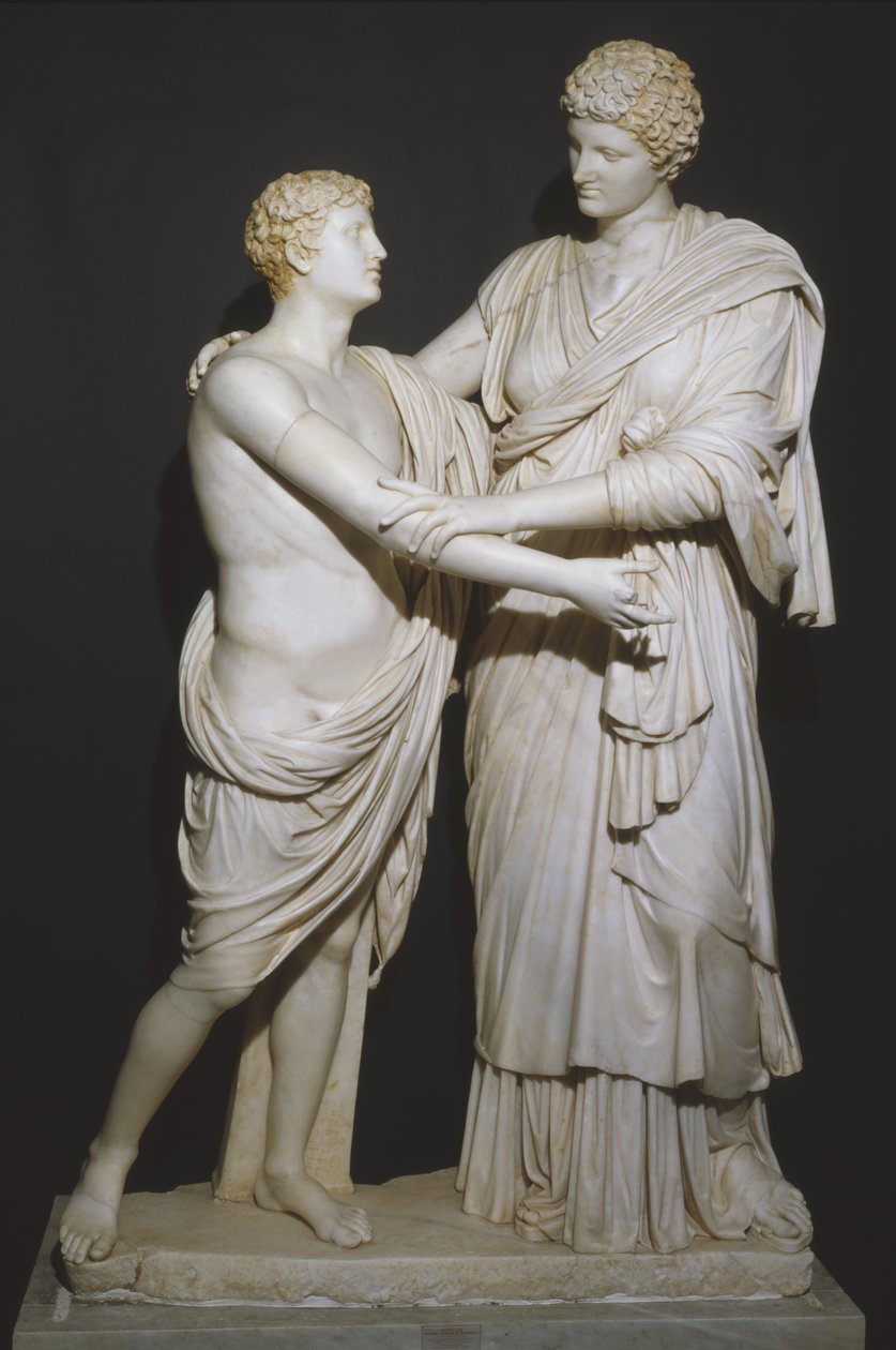 Orestes und Elektra (Marmor) von Roman