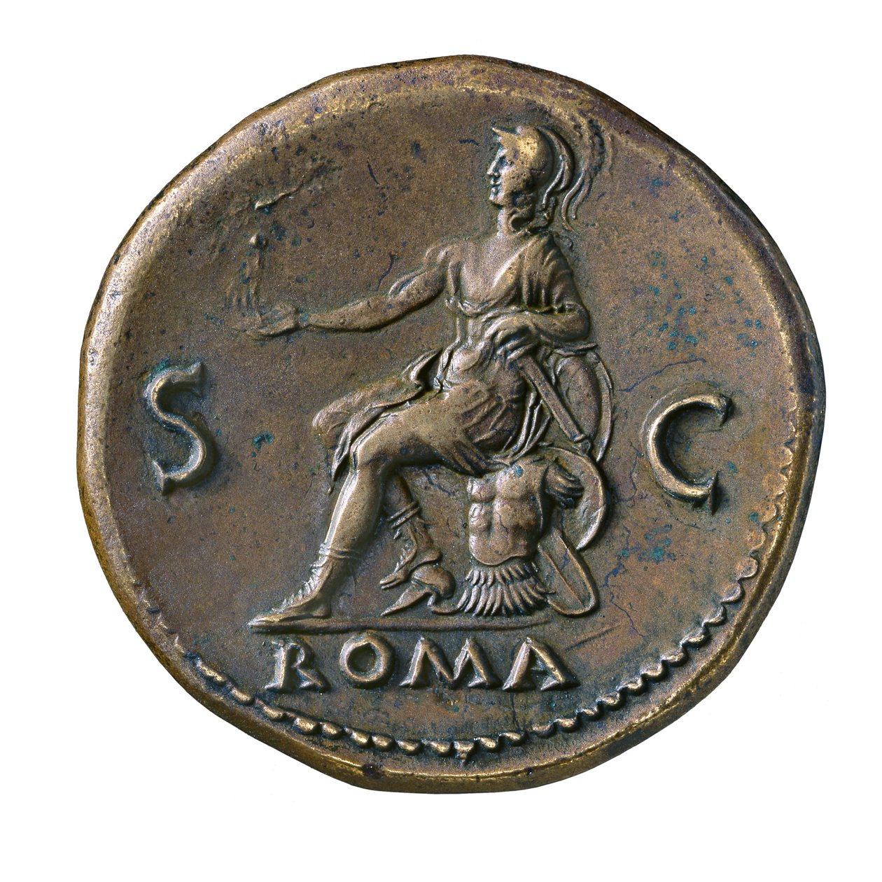 Römische Kaiserliche Münze aus Rom, AD 65 von Roman