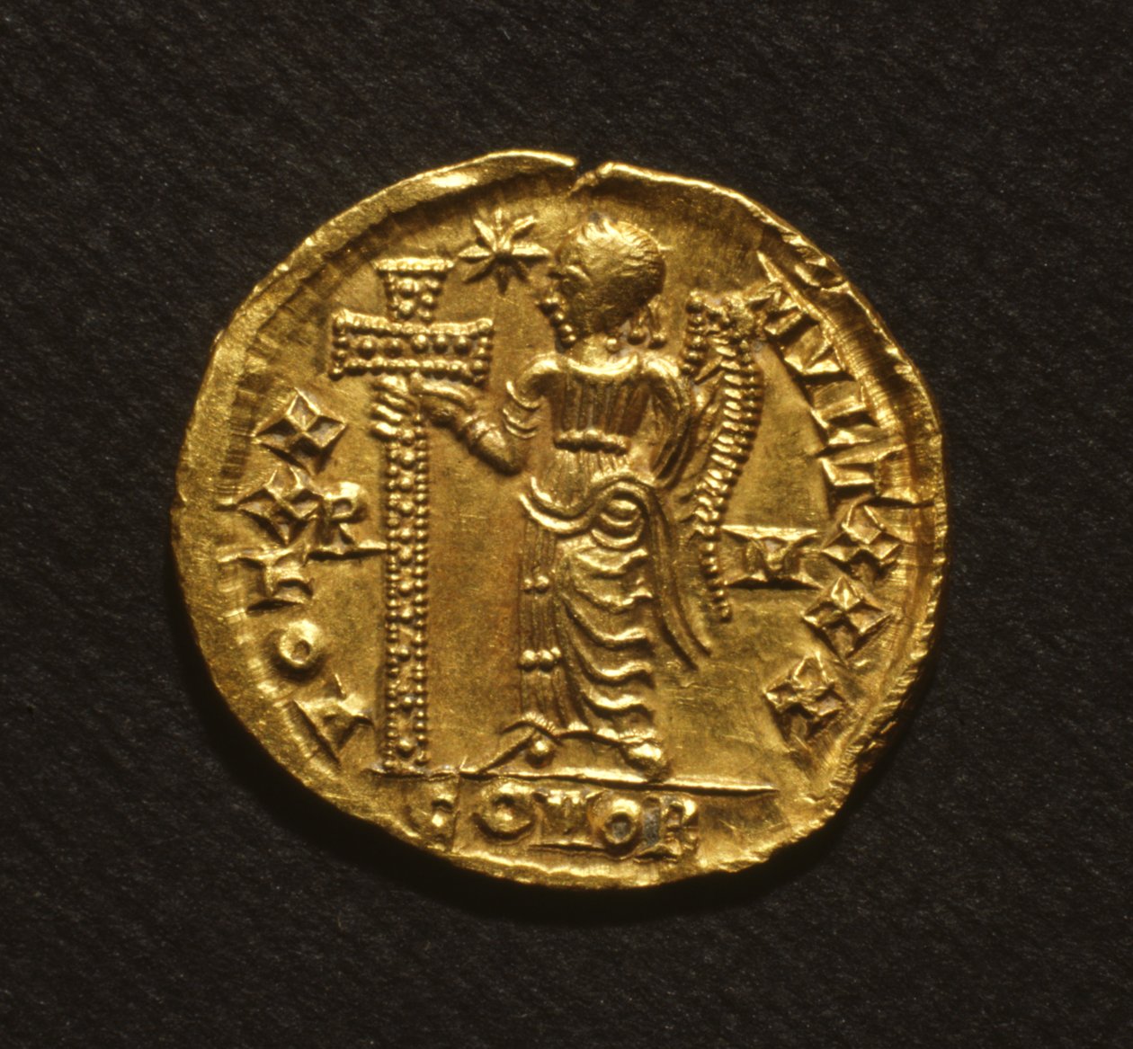 Solidus von Galla Placidia, 425-50 (Gold) von Roman