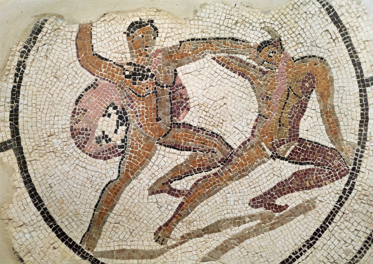 Zwei Gladiatoren im Kampf von Roman