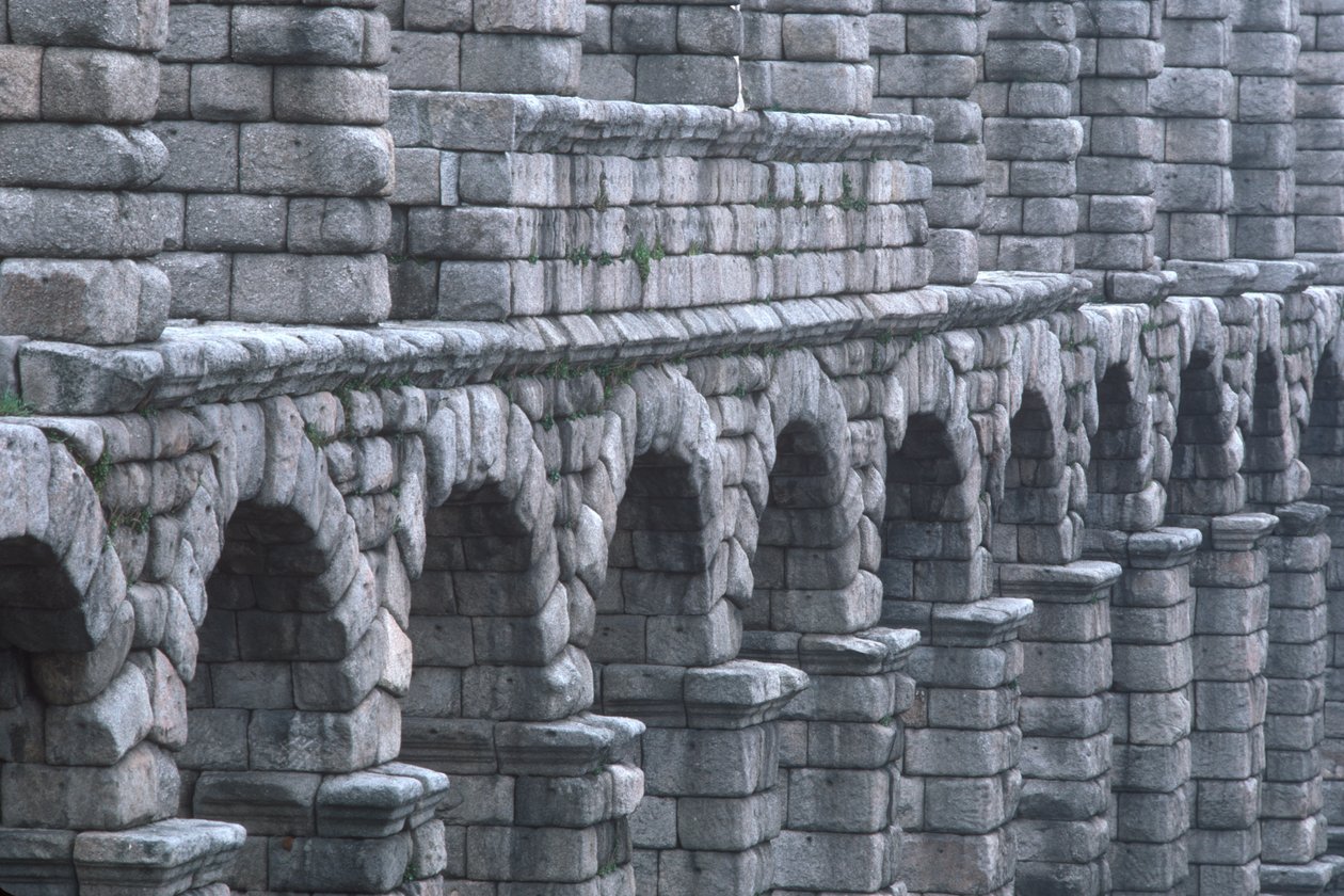 Ansicht des römischen Aquädukts von Roman