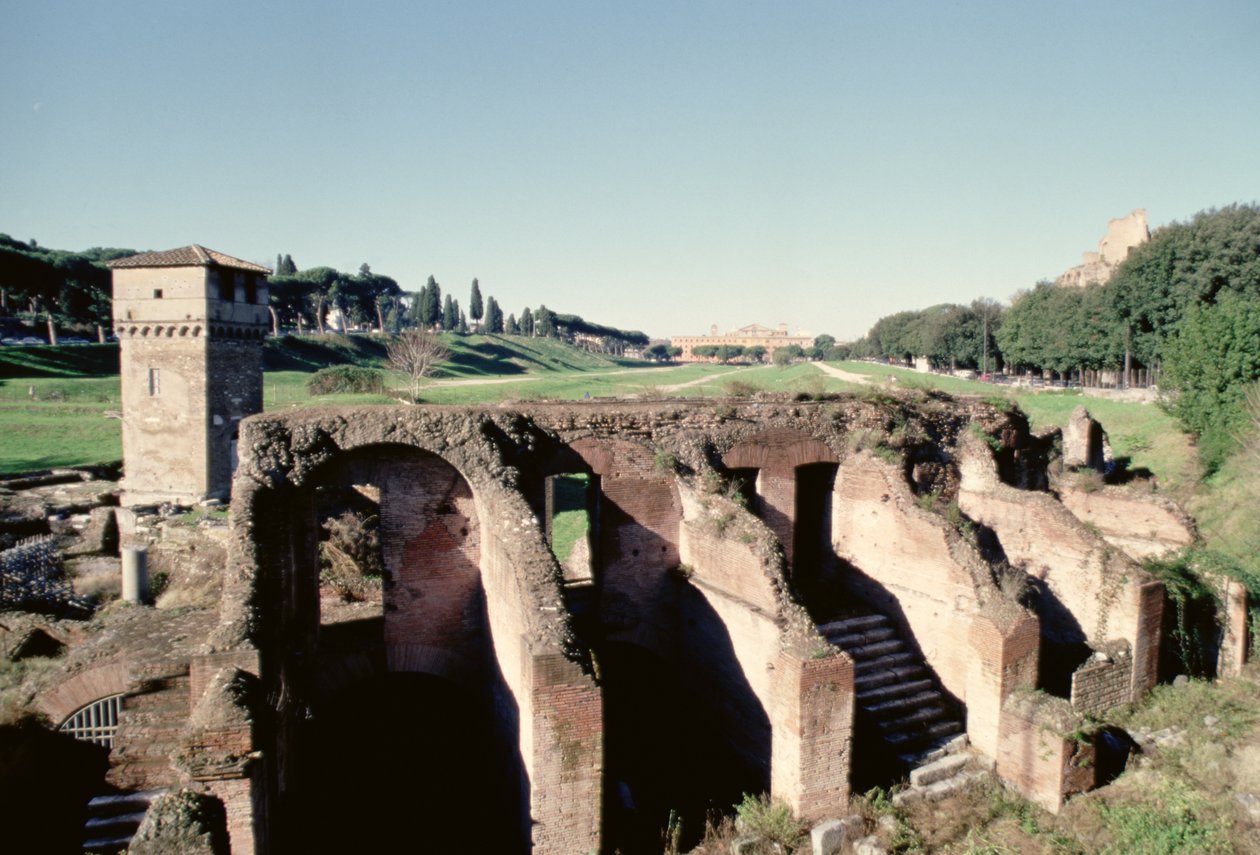 Blick auf das Stadion, Römisch von Roman
