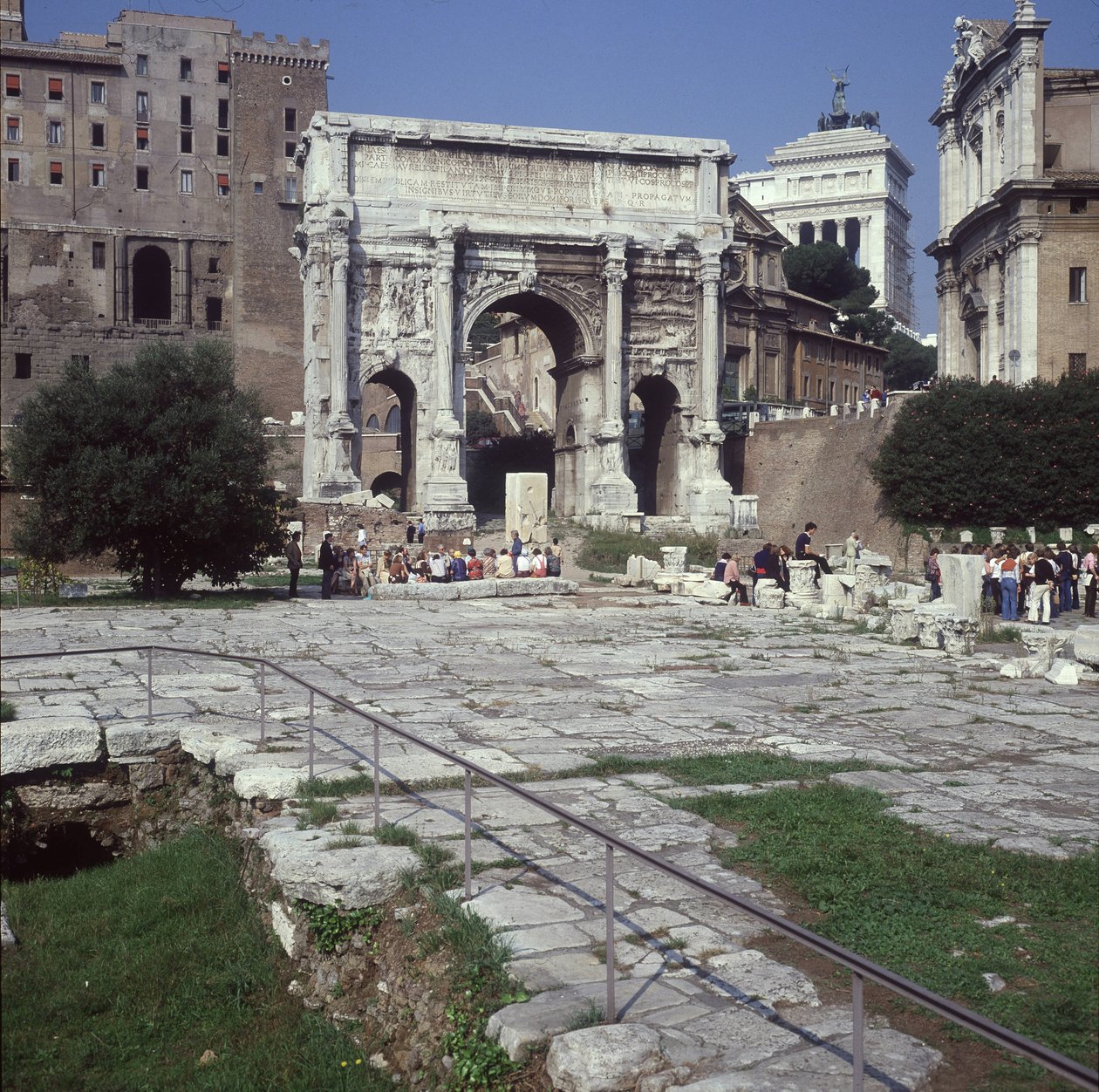 Bogen des Septimius Severus, Foro Romano, Rom von Roman