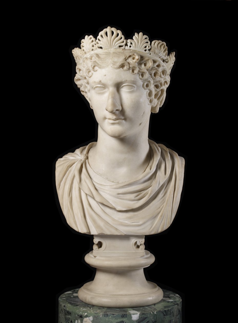 Kopf der Agrippina Minor mit Diadem von Roman