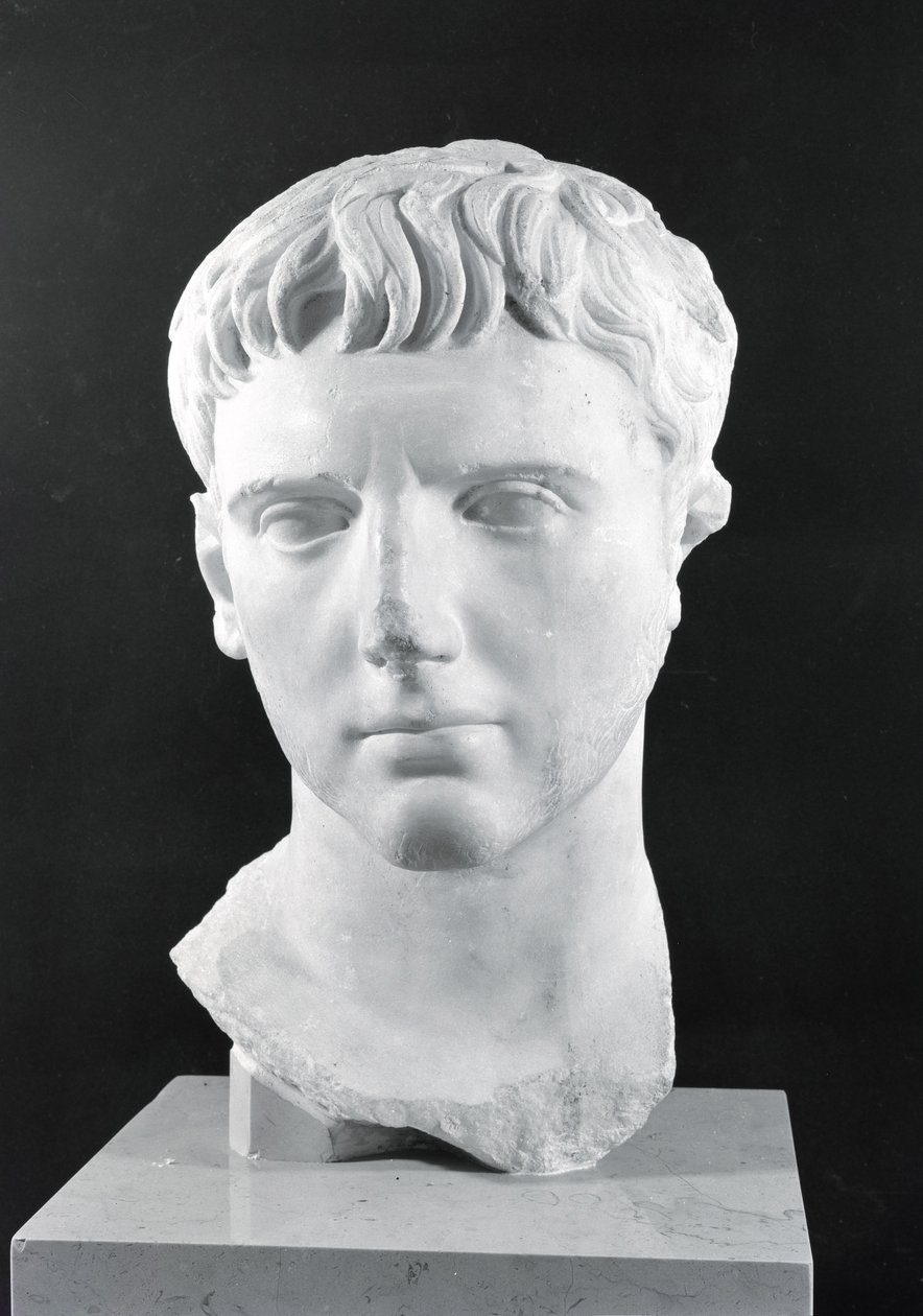 Kopf von Caesar Augustus (63 v. Chr.-14 n. Chr.) von Roman