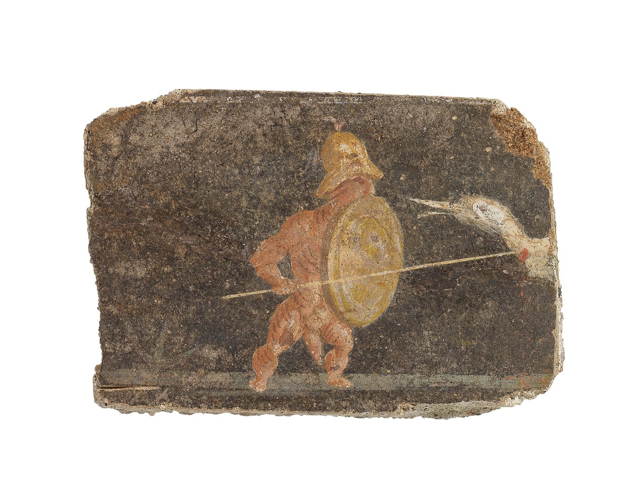 Römisches Wandmalereifragment, ca. 1.-2. Jahrhundert von Roman