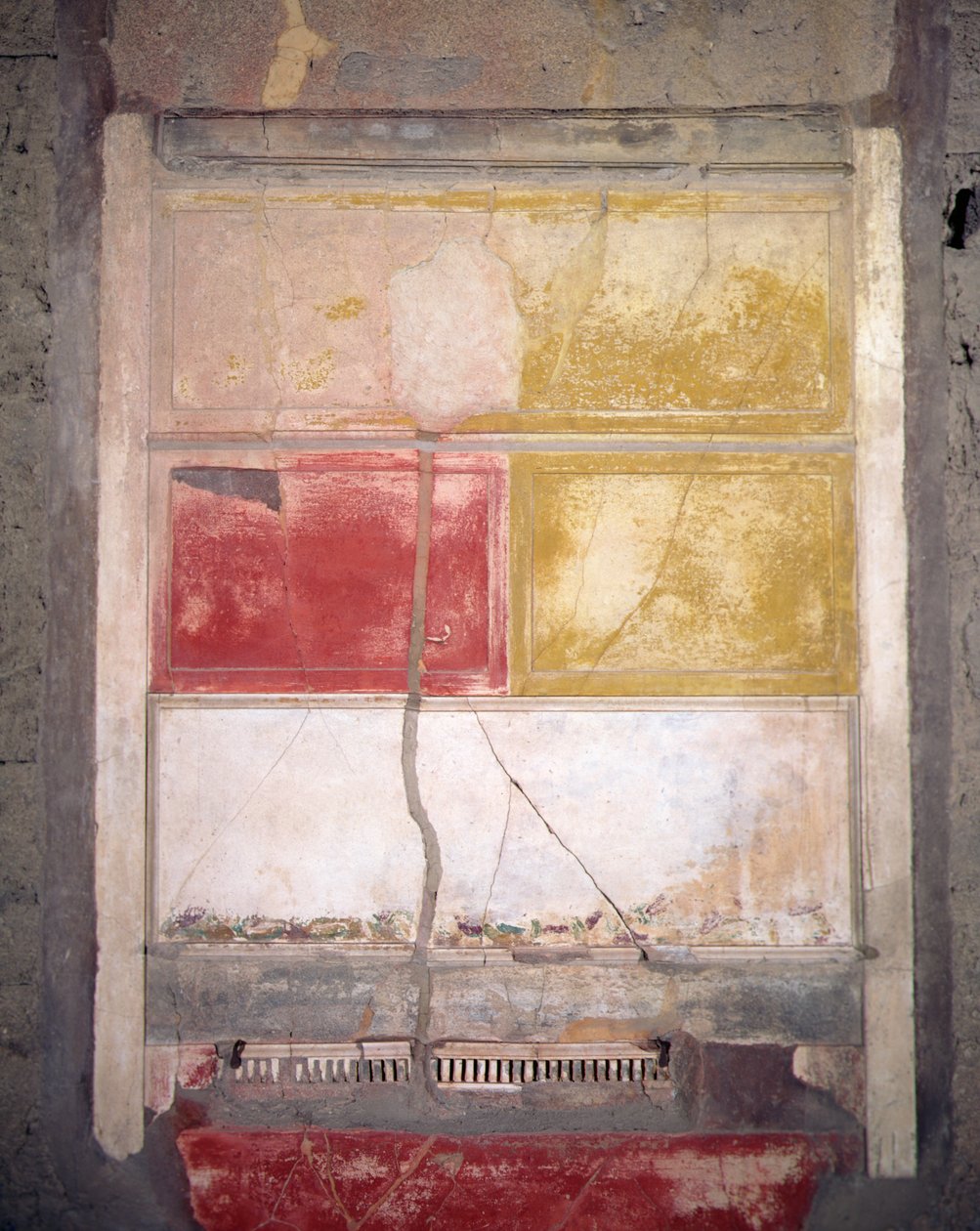Wanddekoration, Pompeji, Italien (Fresko) von Roman