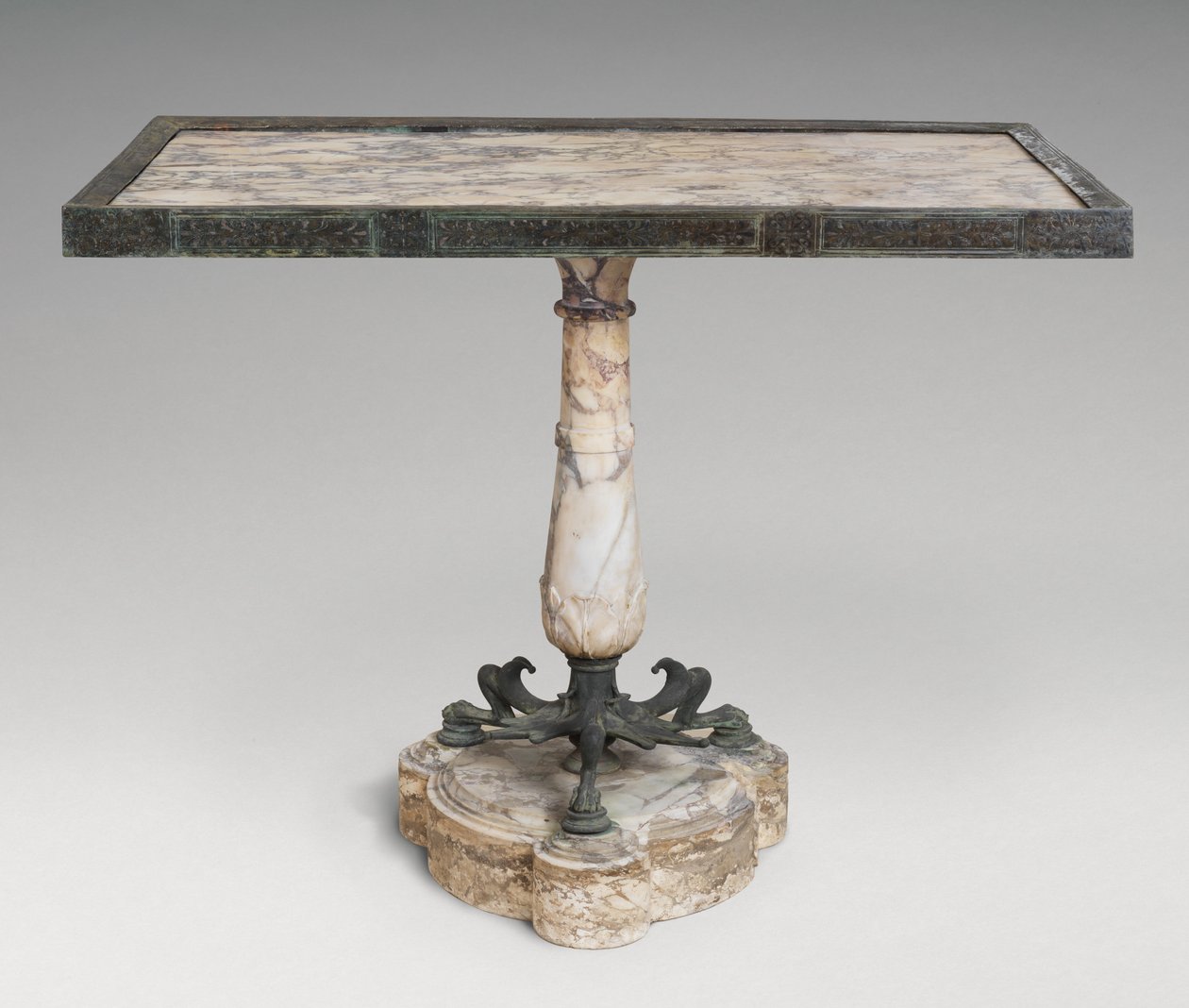 Marmor- und Bronzetisch von Roman Imperial Period