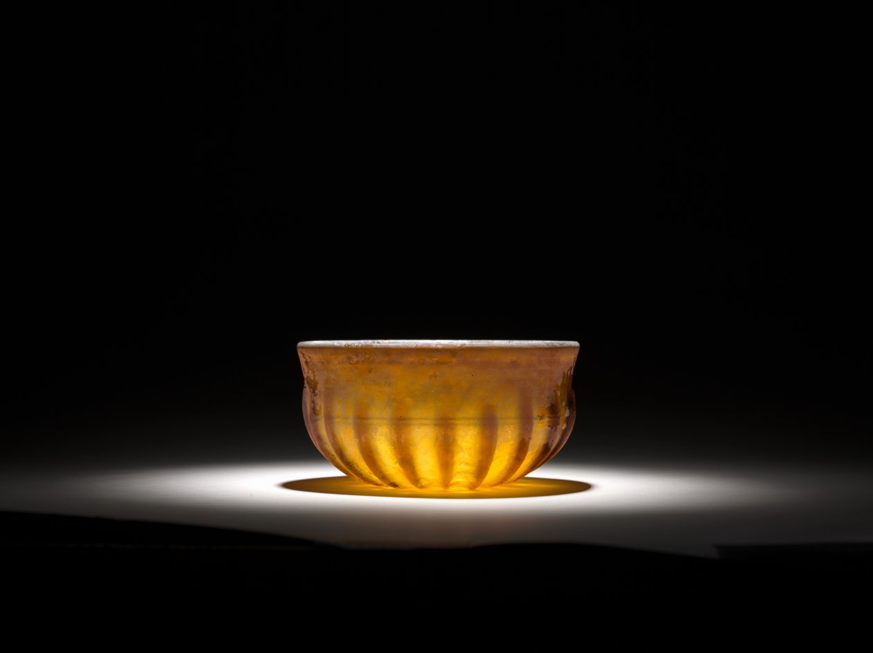 Gerippte Glasschale, 1. Jahrhundert von Roman Imperial Period