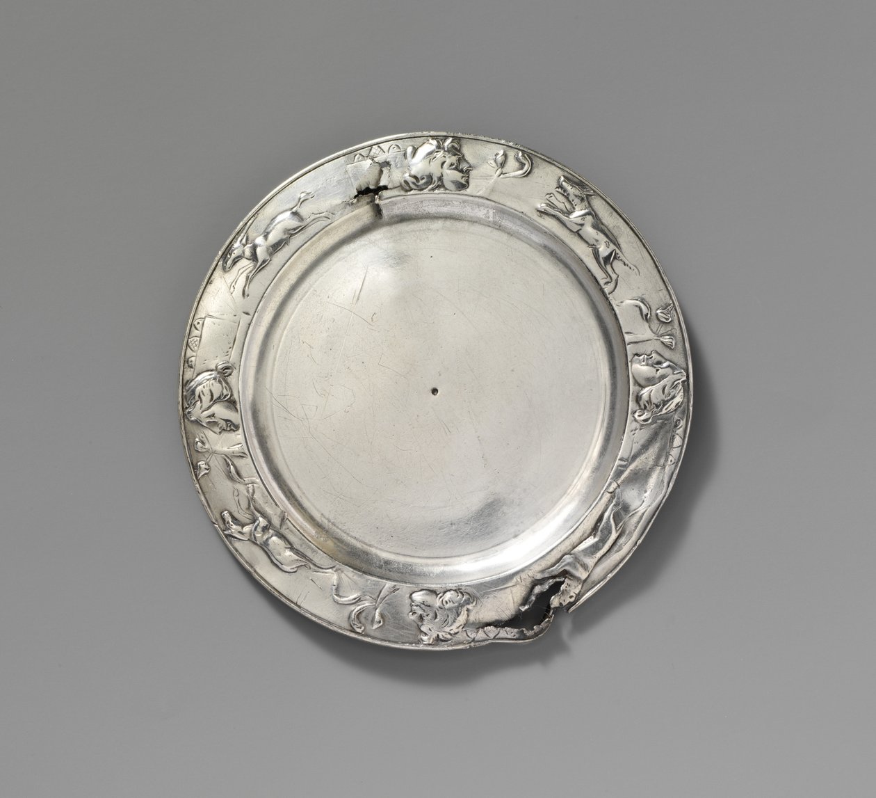 Silberplatte von Roman Imperial Period