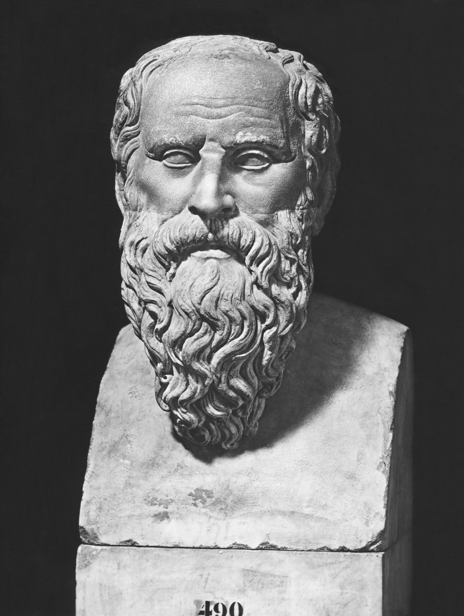 Büste des Diogenes (Marmor) von Roman Roman