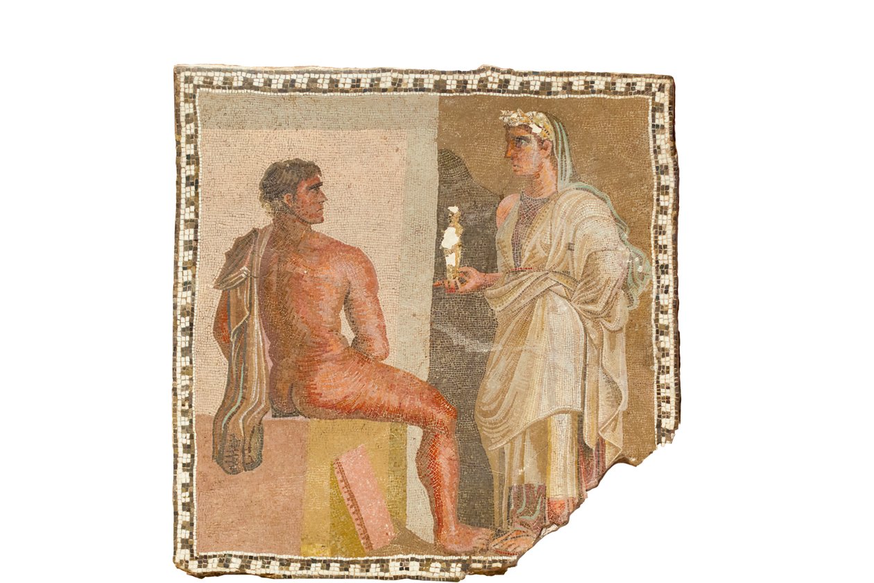 Mosaik mit Orestes und Iphigenie von Roman Roman
