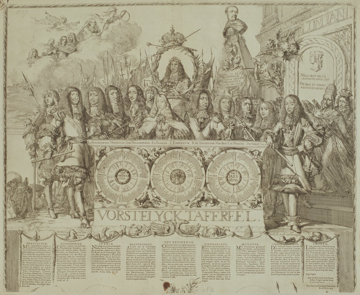 Vorstelyck Tafereel, ca. 1676 von Romeyn de Hooghe