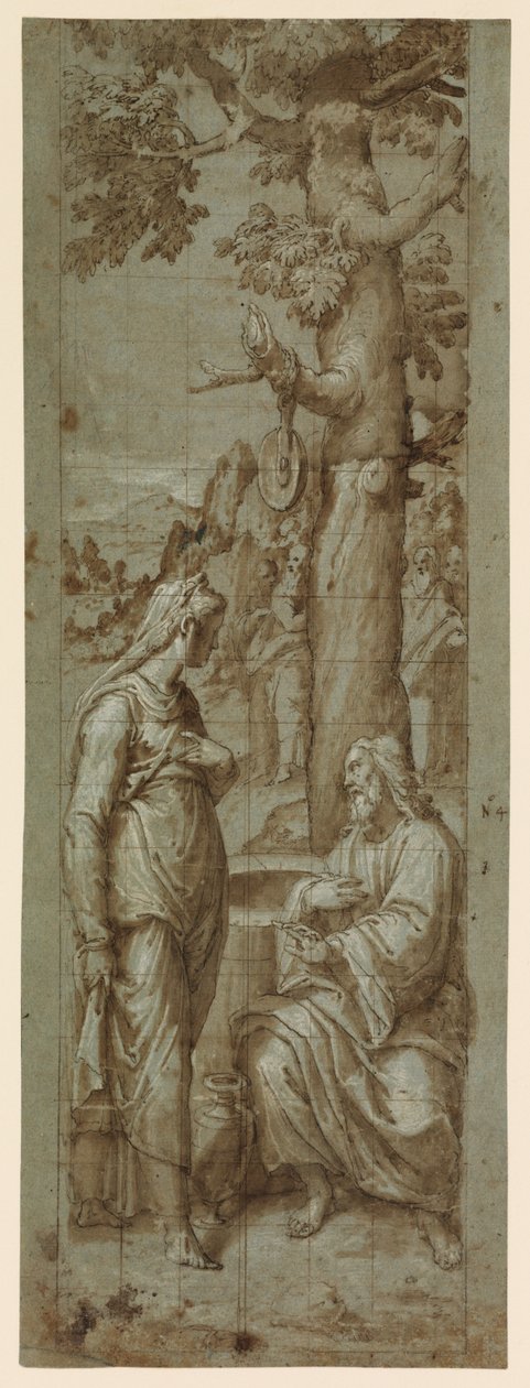 Christus und die Frau von Samaria von Romulo Cincinnato