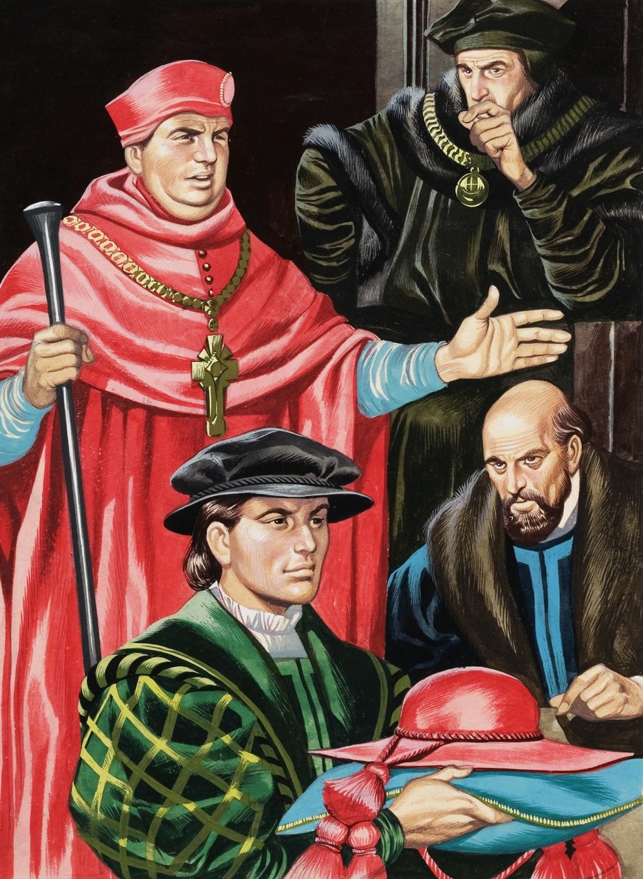 Kardinal Wolsey und Sir Thomas More von Ron Embleton