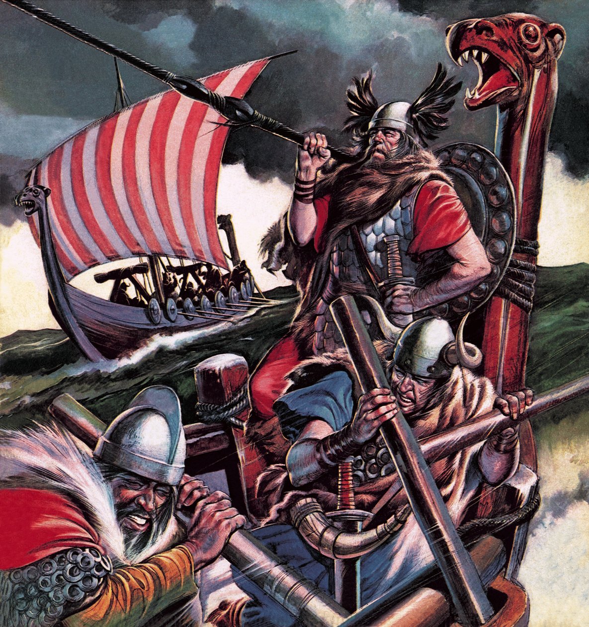 Leif Ericsson, der Wikinger, der Amerika fand von Ron Embleton