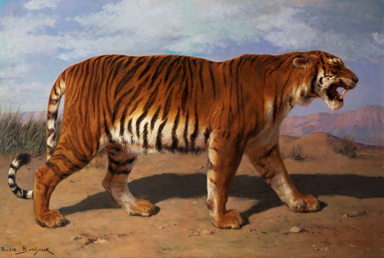 Schleichender Tiger von Rosa Bonheur