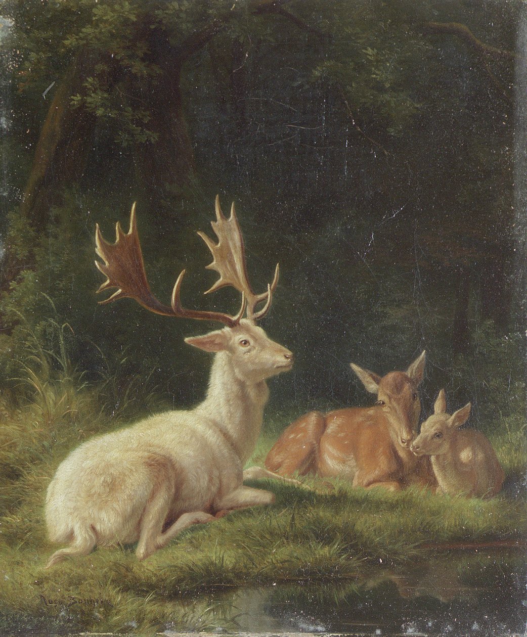 Hirsche in einer Landschaft von Rosa Bonheur