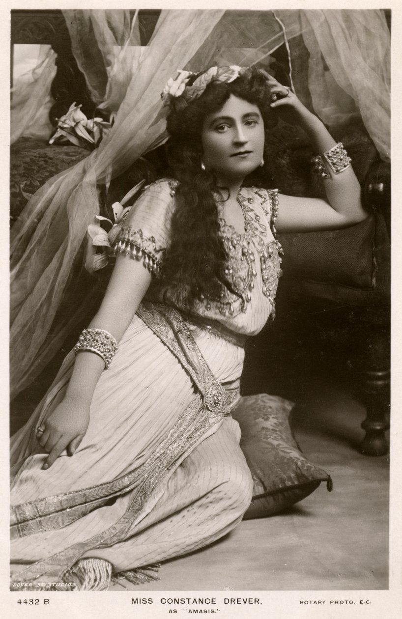 Constance Drever, britische Schauspielerin, um 1907 von Rotary Photo