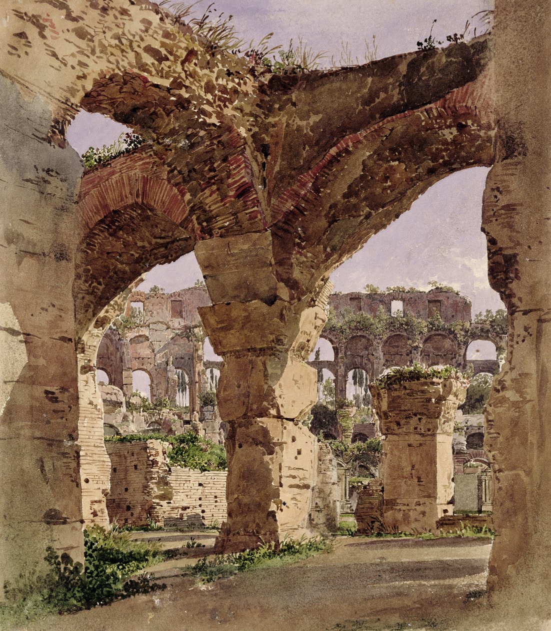Das Kolosseum, Rom, 1835 von Rudolf von Alt