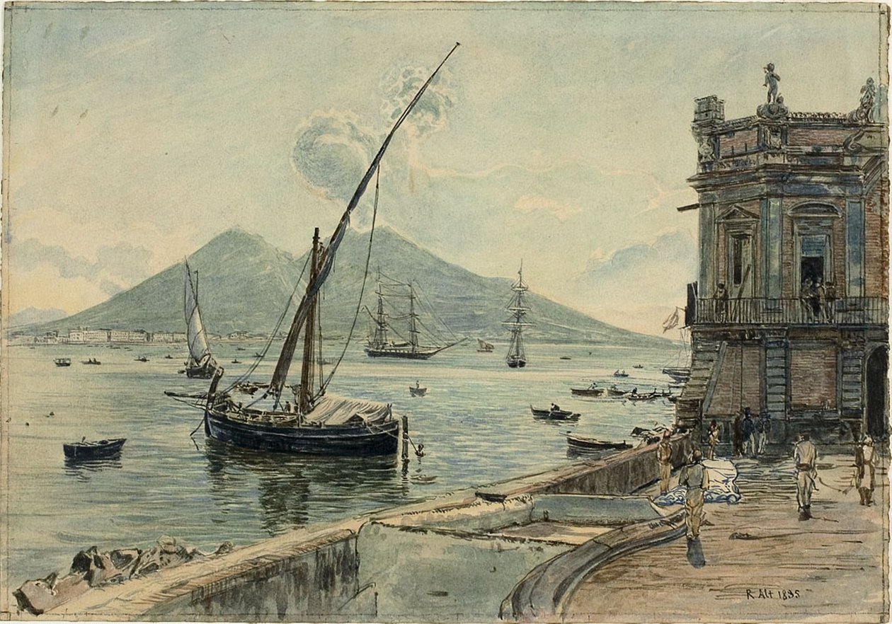 Neapel mit dem Vesuv von Rudolf von Alt