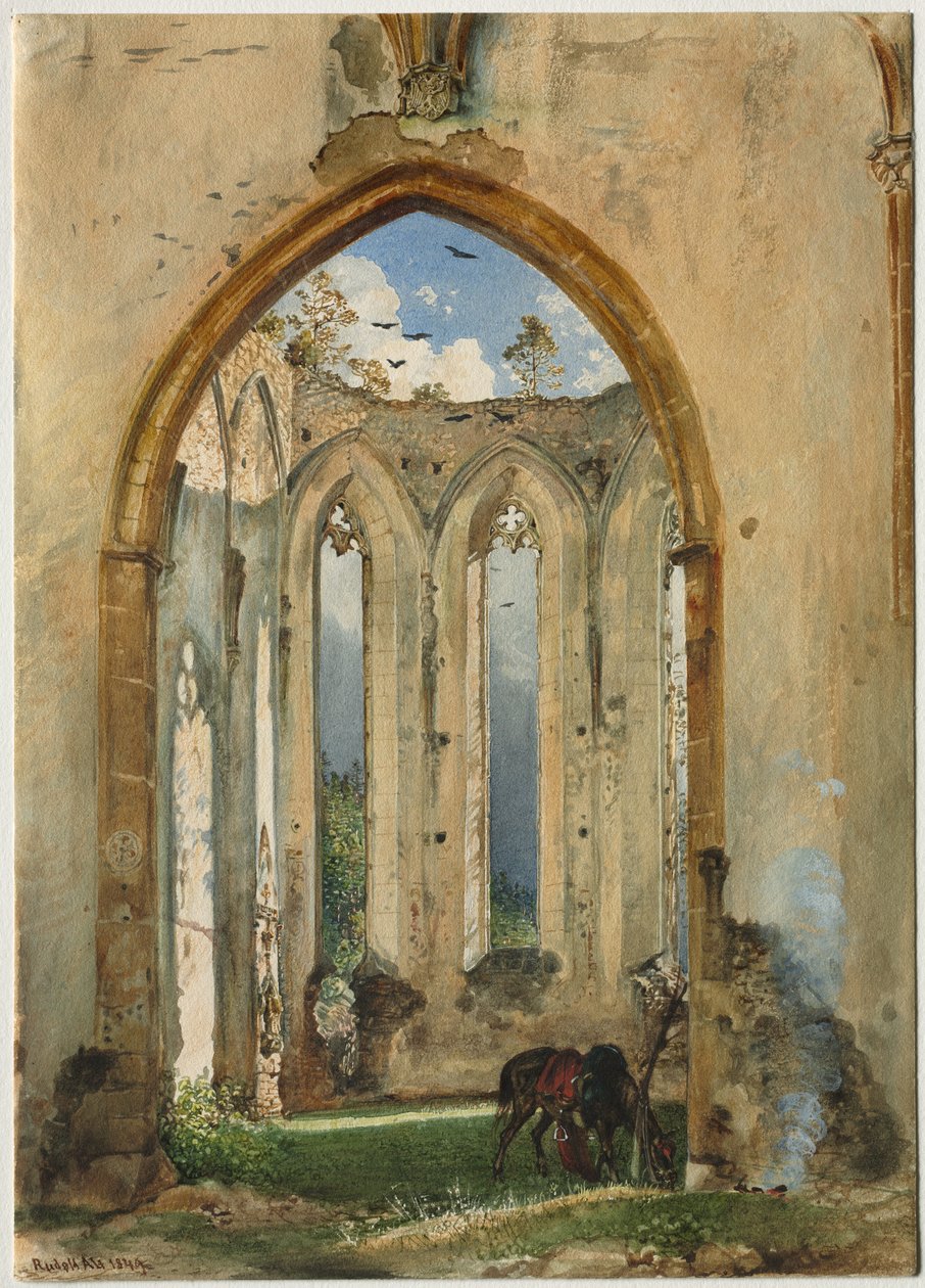 Ruine einer Kirche, 1849 von Rudolf von Alt
