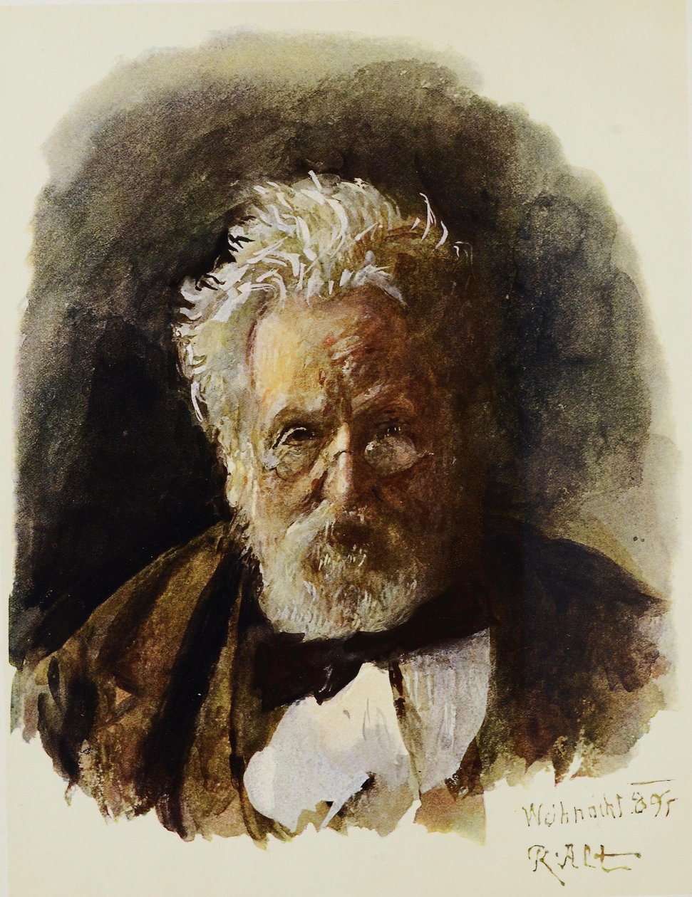 Selbstporträt von Rudolf von Alt