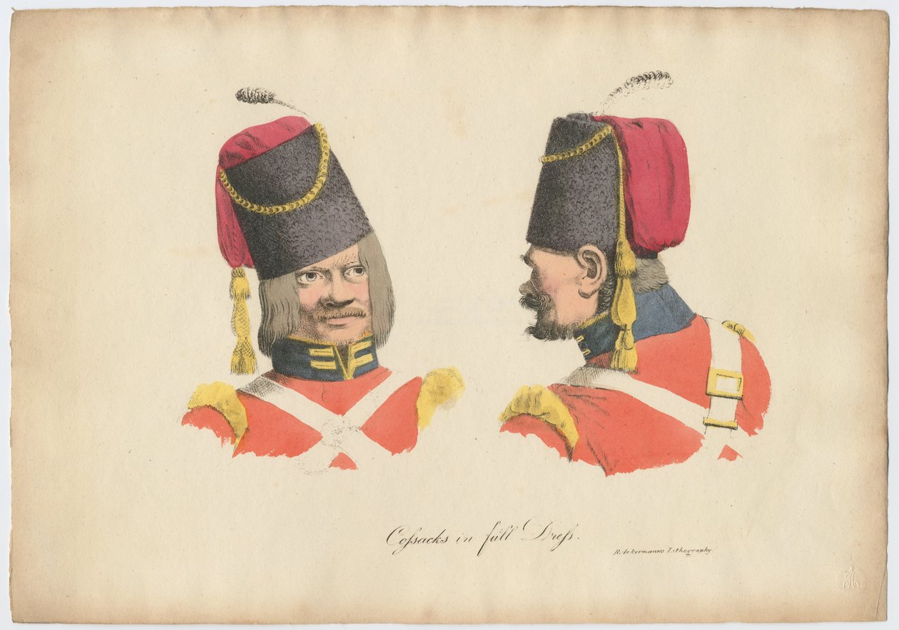 Die Kosakenuniform von Rudolph Ackermann