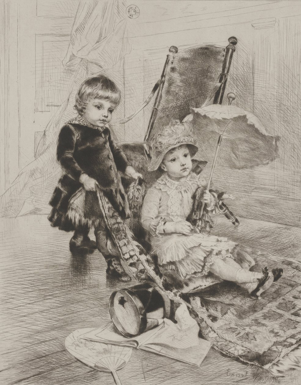 Dame in ihrer Kutsche von Rudolphe Ernst