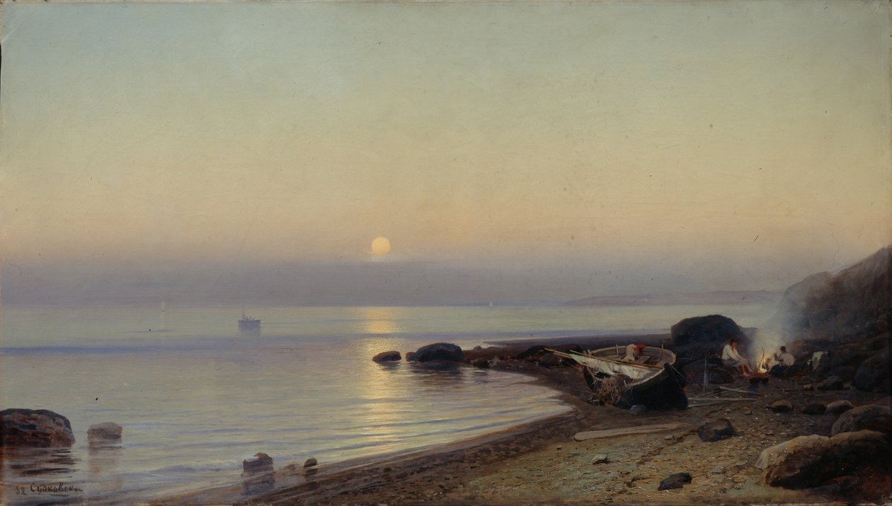 Am Meeresufer, 1882 von Rufim Gavrilovich Sudkovsky