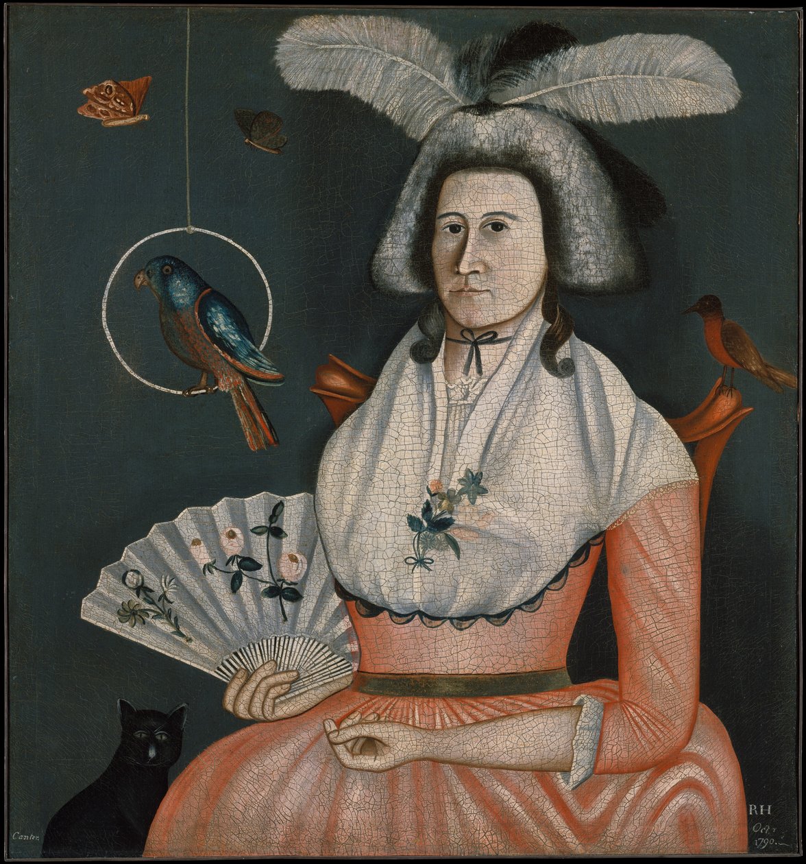 Dame mit ihren Haustieren (Molly Wales Fobes) von Rufus Hathaway
