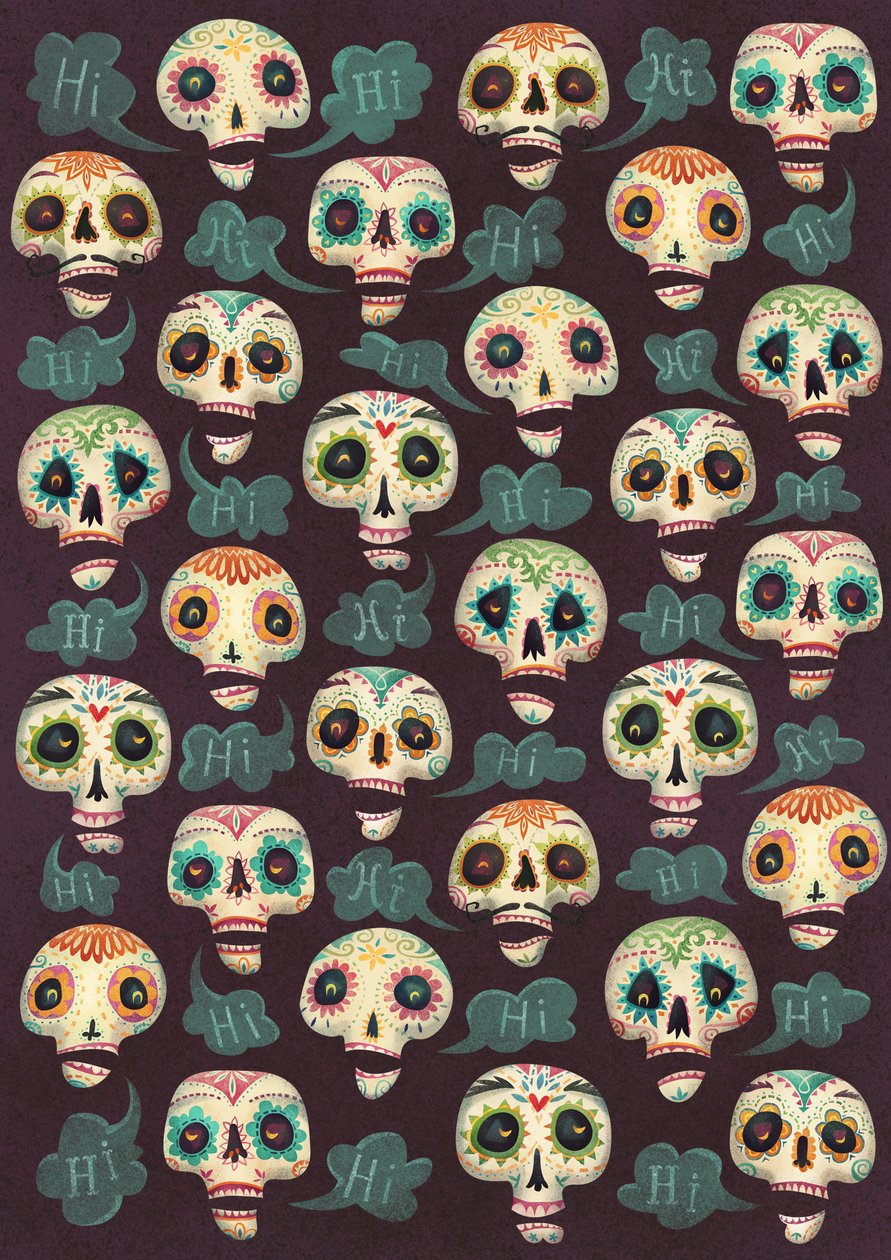 Halloween-Muster, 2015 von Runa Anastasiya Rudaya